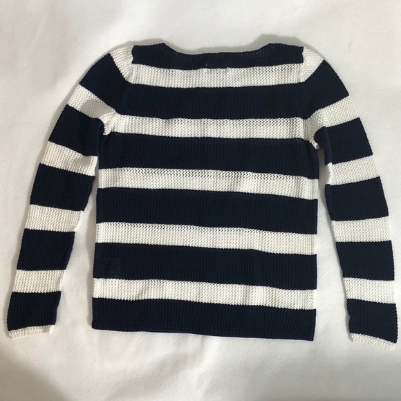 NWOT Old Navy Sweater Blue & White w/ Stripe Sz SP - Picture 4 of 9